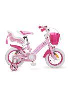 Bicikli BYOX PUPPY gyerek kerékpár lány 12es méret RÓZSASZÍN