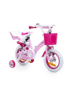   Bicikli BYOX PUPPY gyerek kerékpár lány 12es méret RÓZSASZÍN