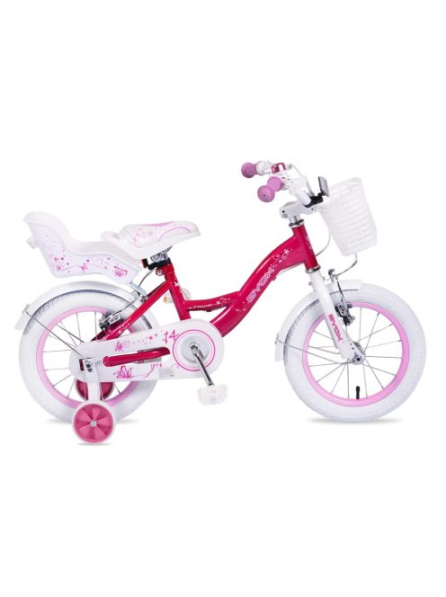 BYOX Flower PINKY gyerek kerékpár 14es lány pink