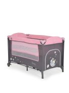 MONI Sleepy összecsukható luxus utazóágy 2 szint+pelenkázó+ játék pink