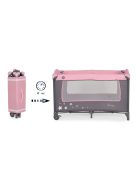 MONI Sleepy összecsukható luxus utazóágy 2 szint+pelenkázó+ játék pink