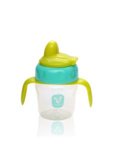 CUP 150ml csőrös itatópohár TÜRKIZKÉK/SÁRGA
