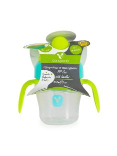 CUP 150ml csőrös itatópohár TÜRKIZKÉK/SÁRGA