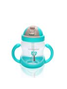 BOO itatópohár szívószállal, fogantyúval 280ml KÉK