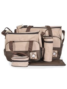   STELLA kismama táska 5dbos szett, pelenkázólappal BARNA/BÉZS