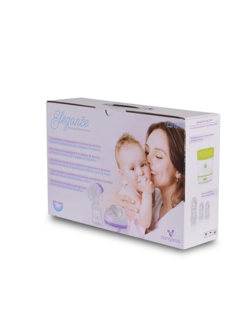 Cangaroo Elegance elektromos mellszívó 10 szint 1 tartállyal fehér/lila