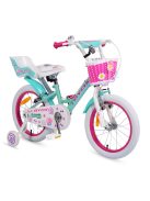 Bicikli BYOX CUPCAKE gyerek lány kerékpár 16-os méret TÜRKIZ