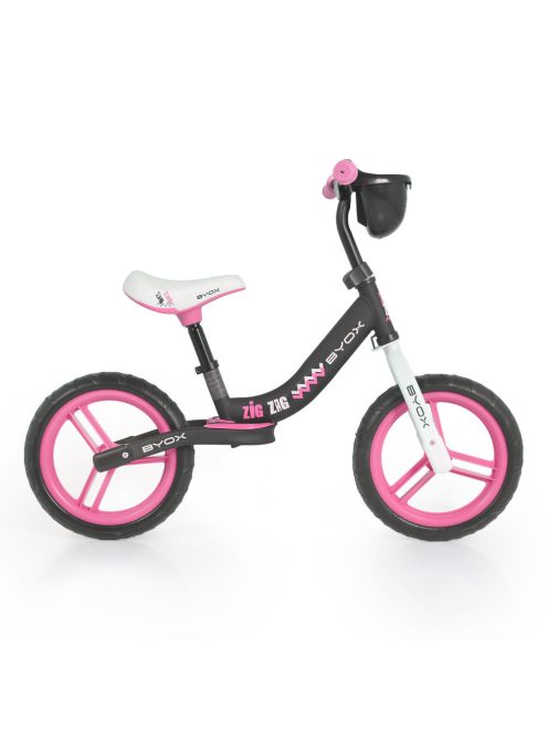 BYOX Zig zag futóbicikli pink