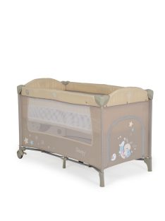 MONI Sleepy összecsukható luxus babaágy 2 szint bézs