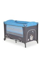 MONI Sleepy összecsukható luxus utazóágy 2 szint+pelenkázó+ játék kék
