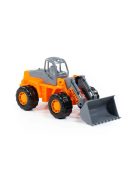 POLESIE traktor tolólapáttal NARANCS/SZÜRKE