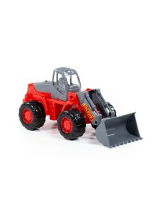 POLESIE traktor tolólapáttal NARANCS/SZÜRKE