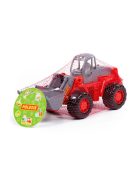 POLESIE traktor tolólapáttal NARANCS/SZÜRKE
