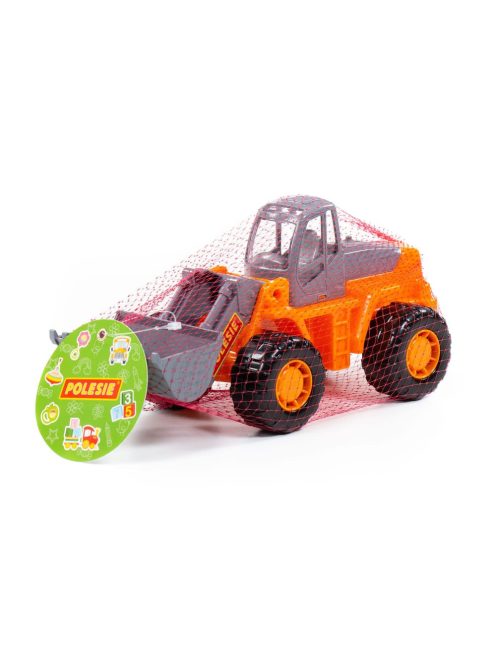 POLESIE traktor tolólapáttal NARANCS/SZÜRKE