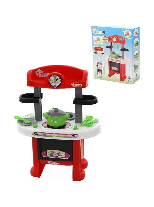 Polesie Toys  Bu-bu konyha hanggal, 58cm, PIROS