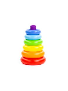 Polesie Toys  karikatorony montessori, műanyag SZÍNES