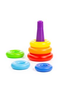 Polesie Toys  karikatorony montessori, műanyag SZÍNES