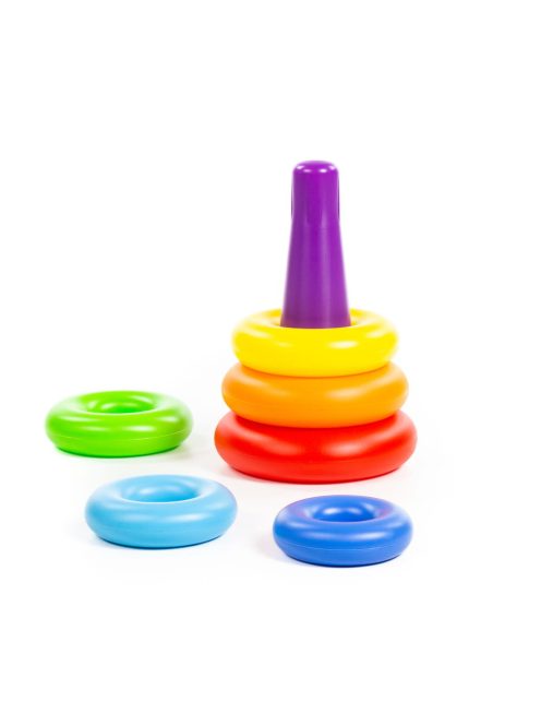 Polesie Toys  karikatorony montessori, műanyag SZÍNES
