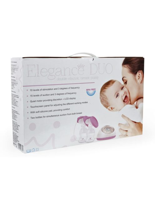 Cangaroo Elegance duo elektromos mellszívó 2 tartállyal fehér/lila