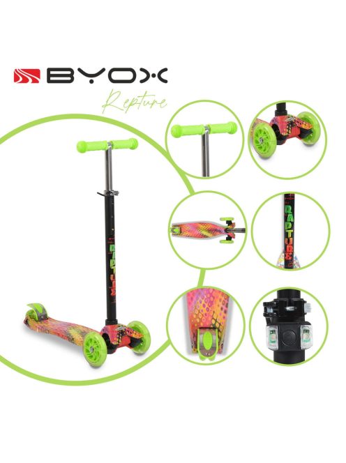 BYOX Rapture roller elöl dupla kerekes zöld