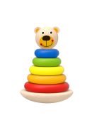 TOOKY Toy fatorony MACI, montessori, karikák SZÍNES 