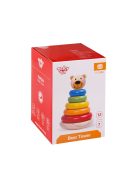 TOOKY Toy fatorony MACI, montessori, karikák SZÍNES 