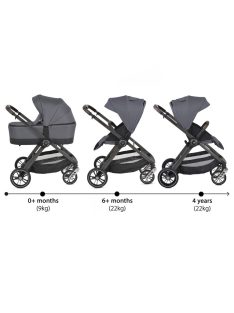 Cangaroo Macan 2in1 babakocsi szürke