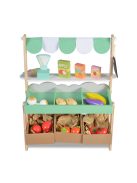 Moni Toys Fajáték fa szupermarket szett 50x45x21cm