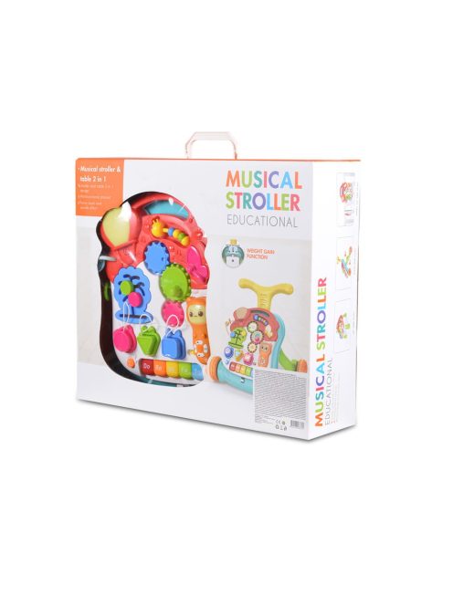 Moni Toys Music járássegítő műanyag 2in1 játszóasztal