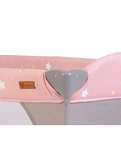 Cangaroo Once upon2 2 szint utazóágy zenélő forgó játékkal pink