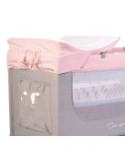 Cangaroo Once upon3 2 szintes utazóágy zenélő játékkal, pelenkázós pink