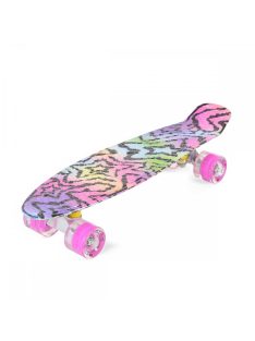 BYOX  Gördeszka 22" Csillagos LED / 56x15 cm PINK