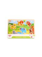 TOOKY fapuzzle safari állatos hanggal 7 dbos