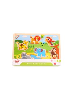 TOOKY fapuzzle safari állatos hanggal 7 dbos