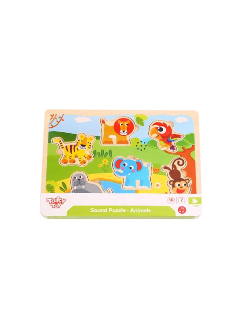 TOOKY fapuzzle safari állatos hanggal 7 dbos