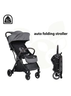 Cangaroo Easy fold babakocsi könnyen csukódó szürke