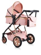MONI Midas átalakítható sport/mózes babakocsi + táska, +fekvőbetét PINK