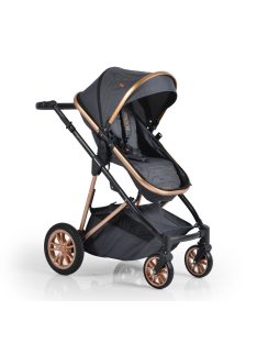   MONI Midas átalakítható sport/mózes babakocsi + táska, +fekvőbetét FEKETE