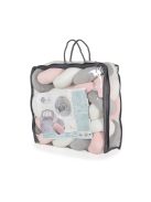 Cangaroo Braidy fonott fejvédő 180cm pink/szürke