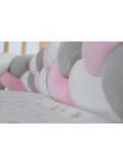 Cangaroo Braidy fonott fejvédő 180cm pink/szürke