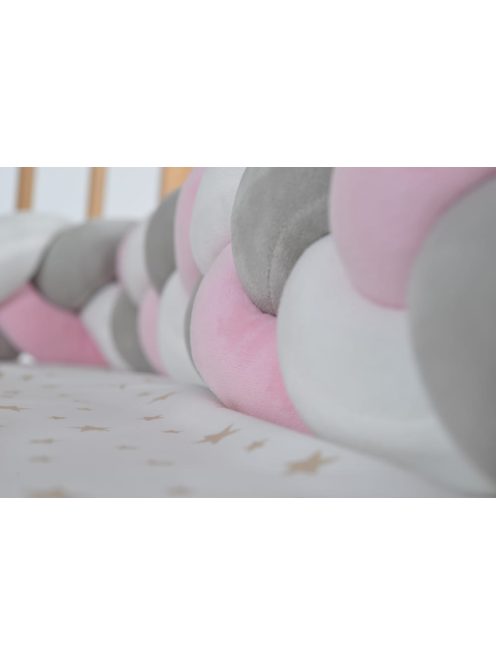 Cangaroo Braidy fonott fejvédő 180cm pink/szürke