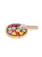 FAJÁTÉK fa pizza szett 22 dbos