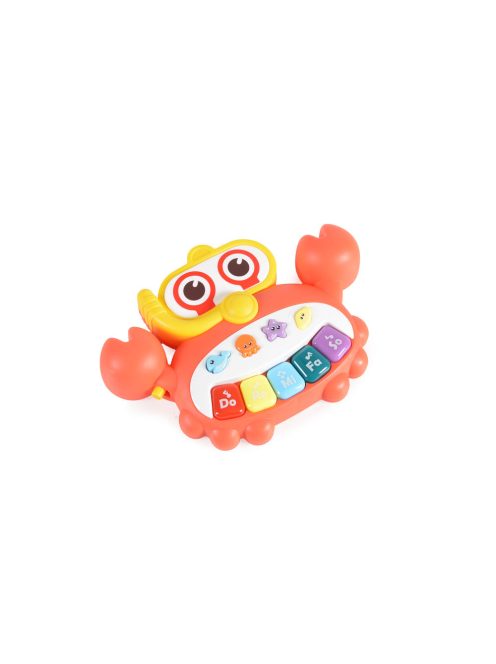 Moni Toys Műanyagjáték zenélő rák narancs