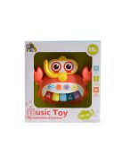 Moni Toys Műanyagjáték zenélő rák narancs