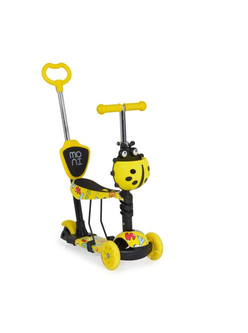 MONI Lollipop roller üléssel katicás sárga
