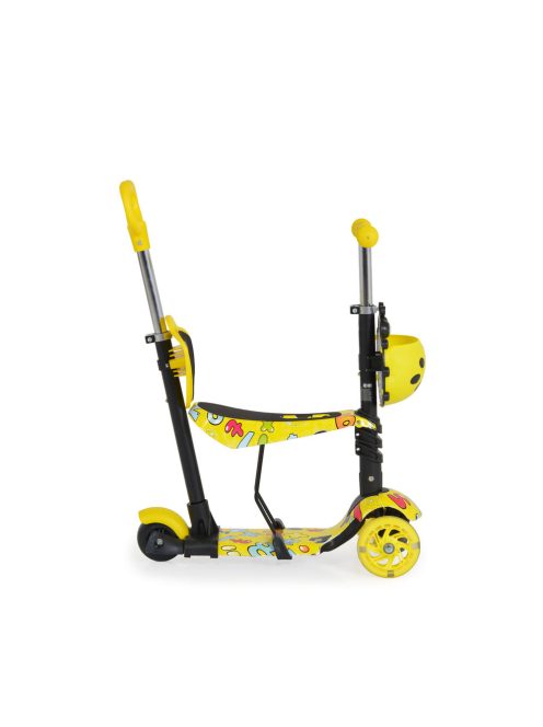 MONI Lollipop roller üléssel katicás sárga