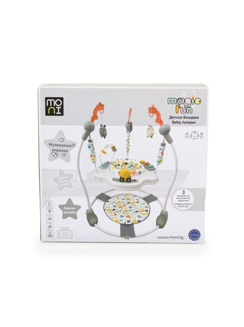 MONI Magic fun baba ugráló pasztel játékkal narancs