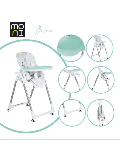 MONI Bueno etetőszék állítható kék