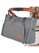 Cangaroo Keily kismama oldal táska babakocsira SZÜRKE