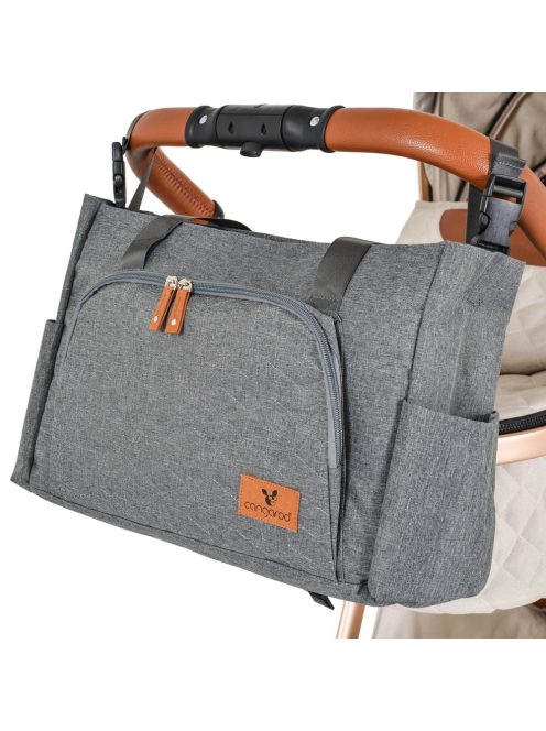 Cangaroo Keily kismama oldal táska babakocsira SZÜRKE